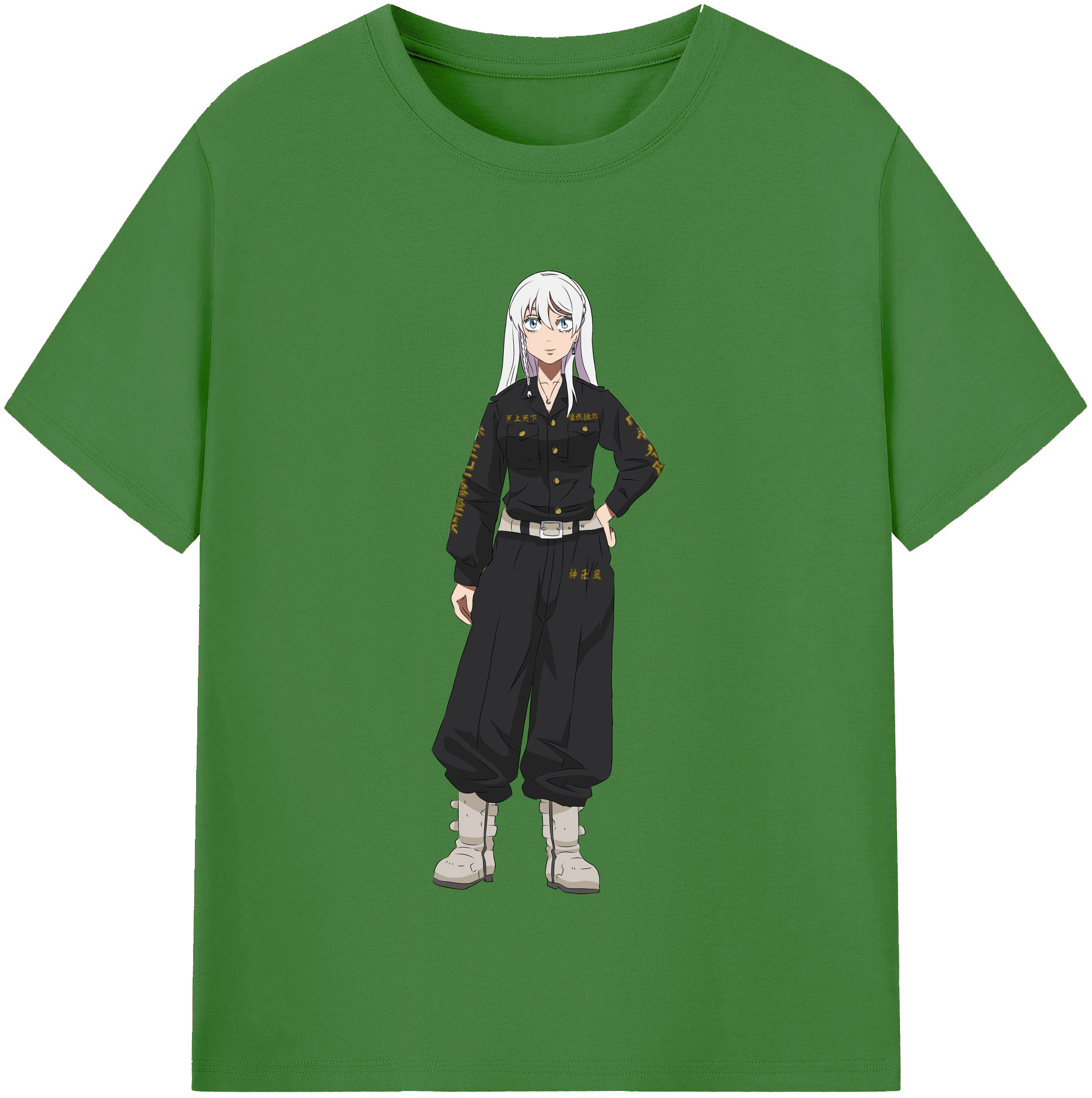 （画像用） 東京リベンジャーズ Tokyo Revengers レディースカジュアルプリントTシャツ（綿100％）